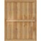 Ekena Millwork Framed Board-n-Batten Shutters, Rough Sawn Western Red Cedar, 32 1/4W x 41H, PR RBF06S32X041RWR - alternate 2
